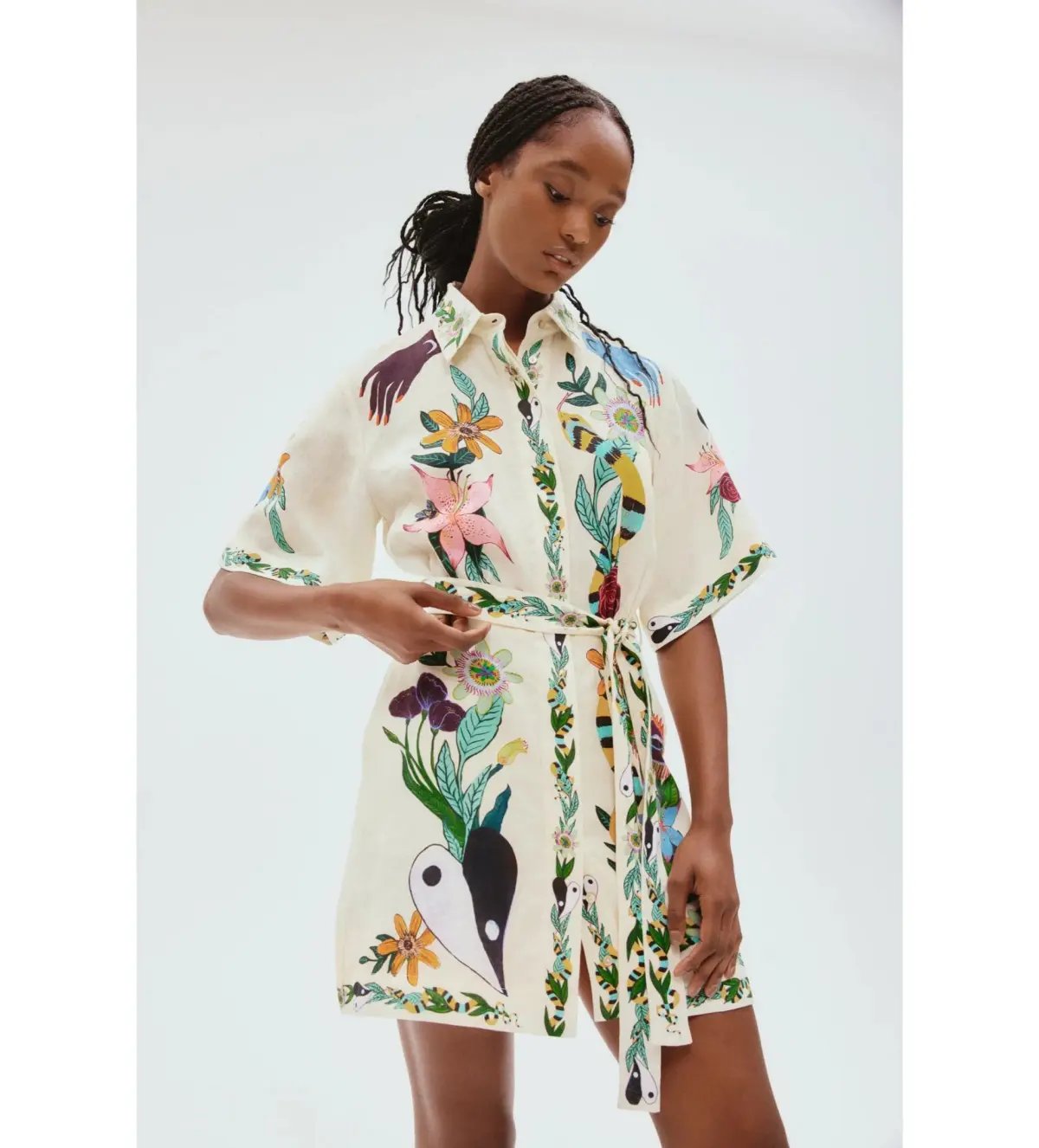 Alemais Meagan Mini Dress Floral Size 10 photo 2