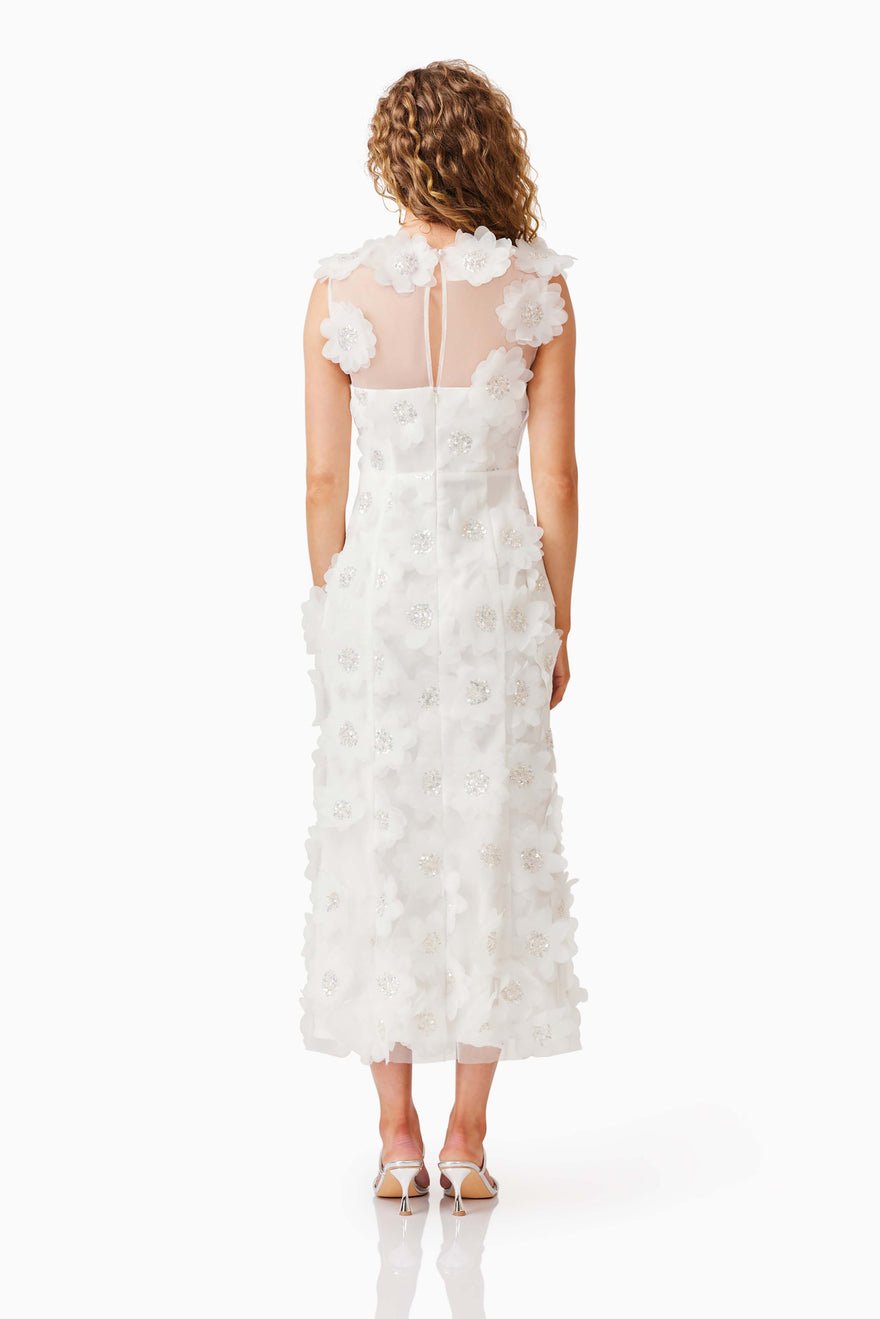 Elliatt Cherry Blossom Midi Dress - Ivory photo 3