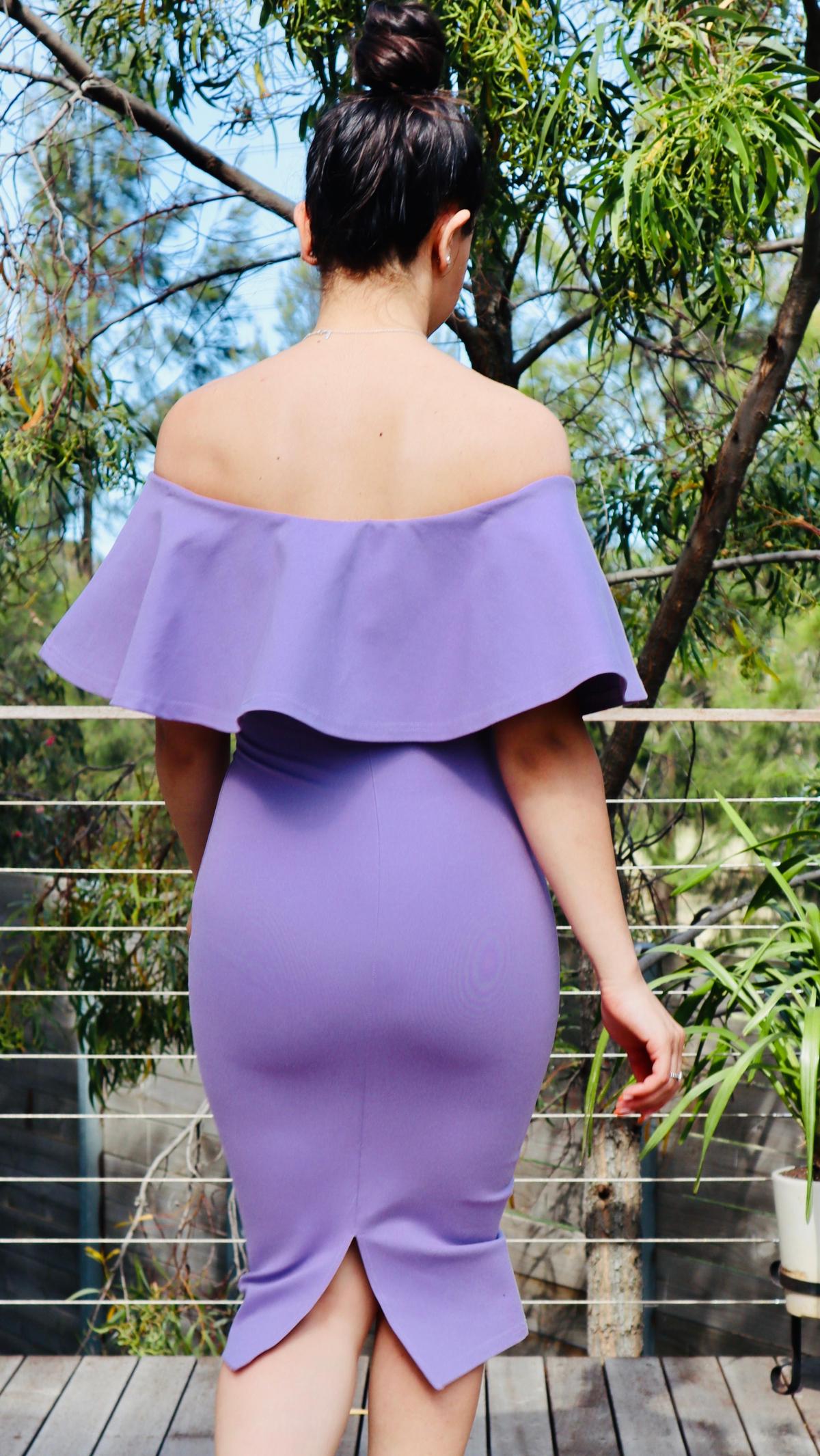 Mossman Kiss and Tell Dress Lilac Size 6 photo 5