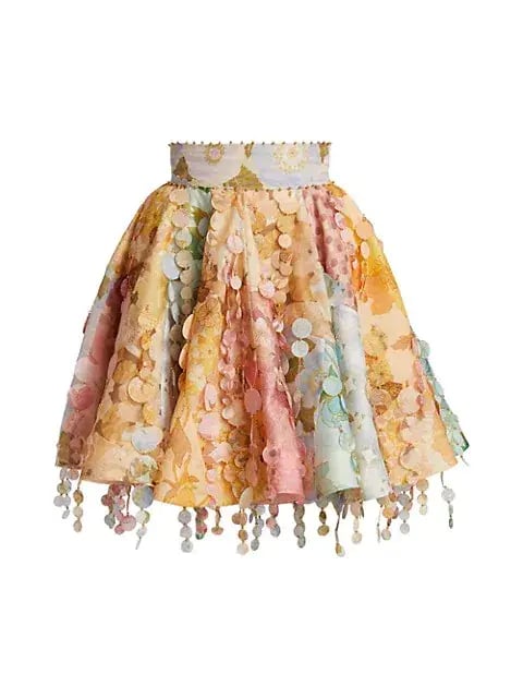 Zimmermann Tempo Patch Mini Skirt Print Size 1 / Au 10 photo 4