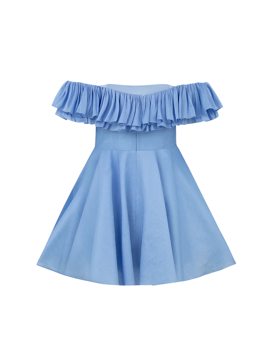 Talulah Florence Mini Dress - Blue photo 3