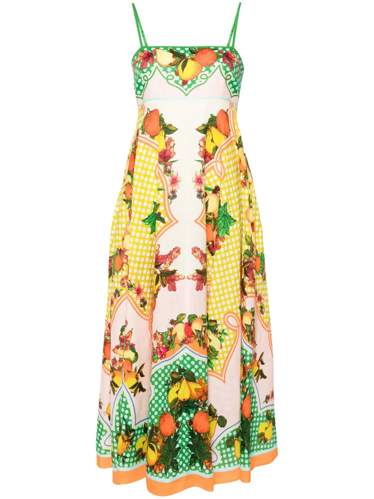 Alemais Lemonis Midi Sundress Multi Size 10 photo 4