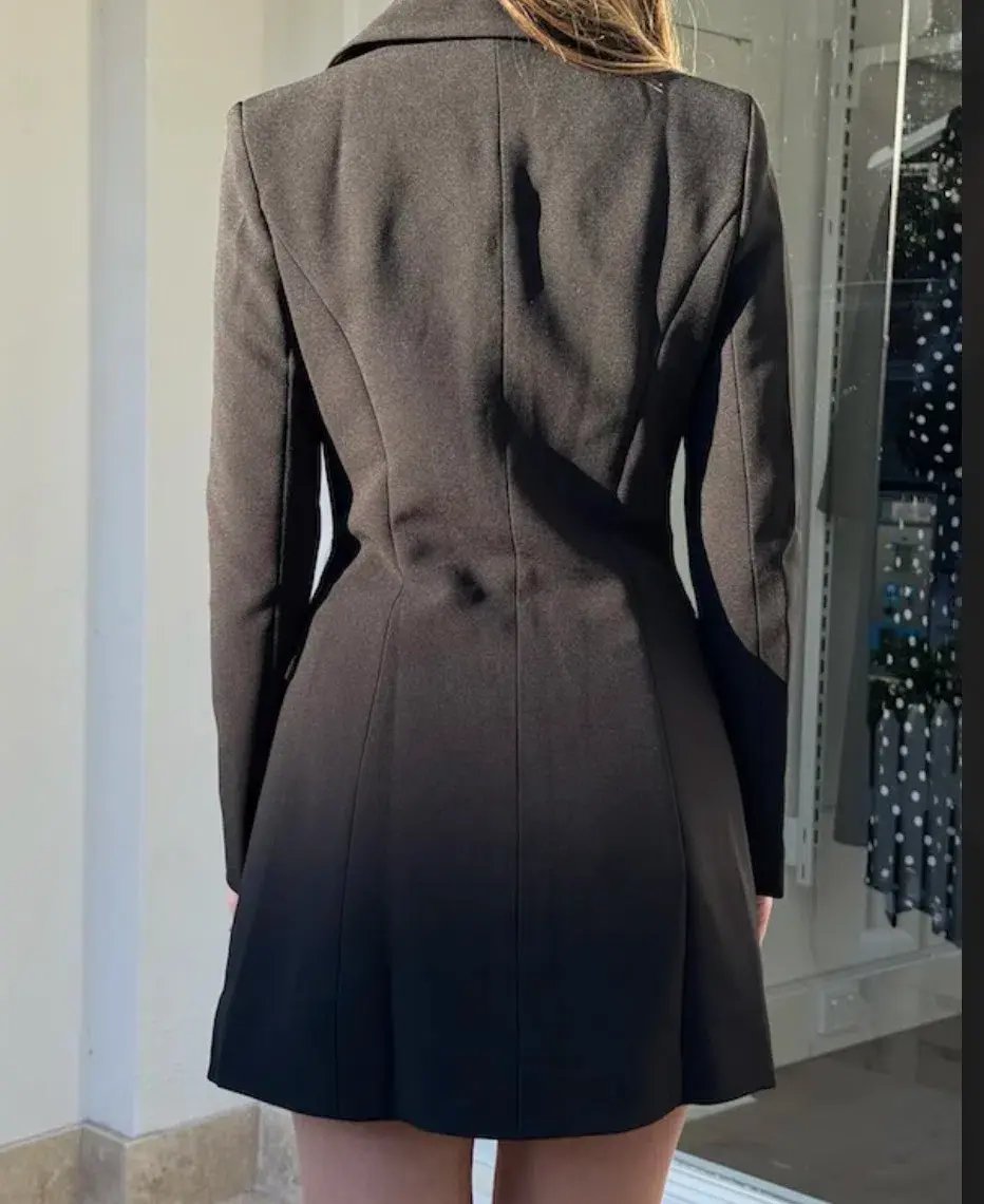 Odd Muse The Ultimate Muse Structured Button Dress Black Size 8 photo 2