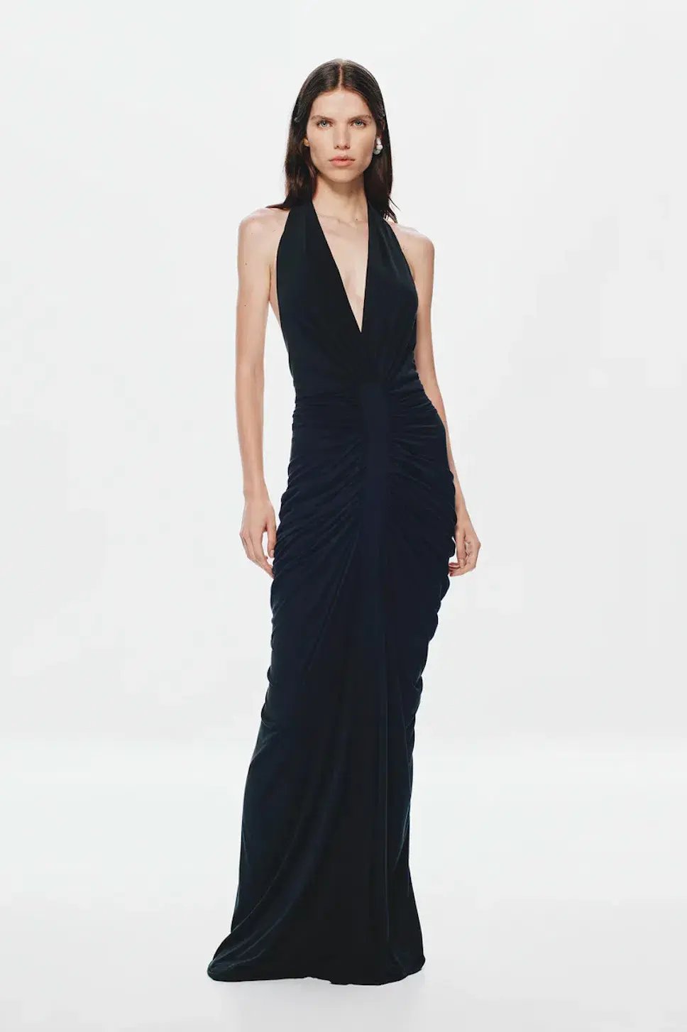 MISHA THE VENUS GATHERED CUPRO DRESS. SIZE S / AU 8-10 photo 2