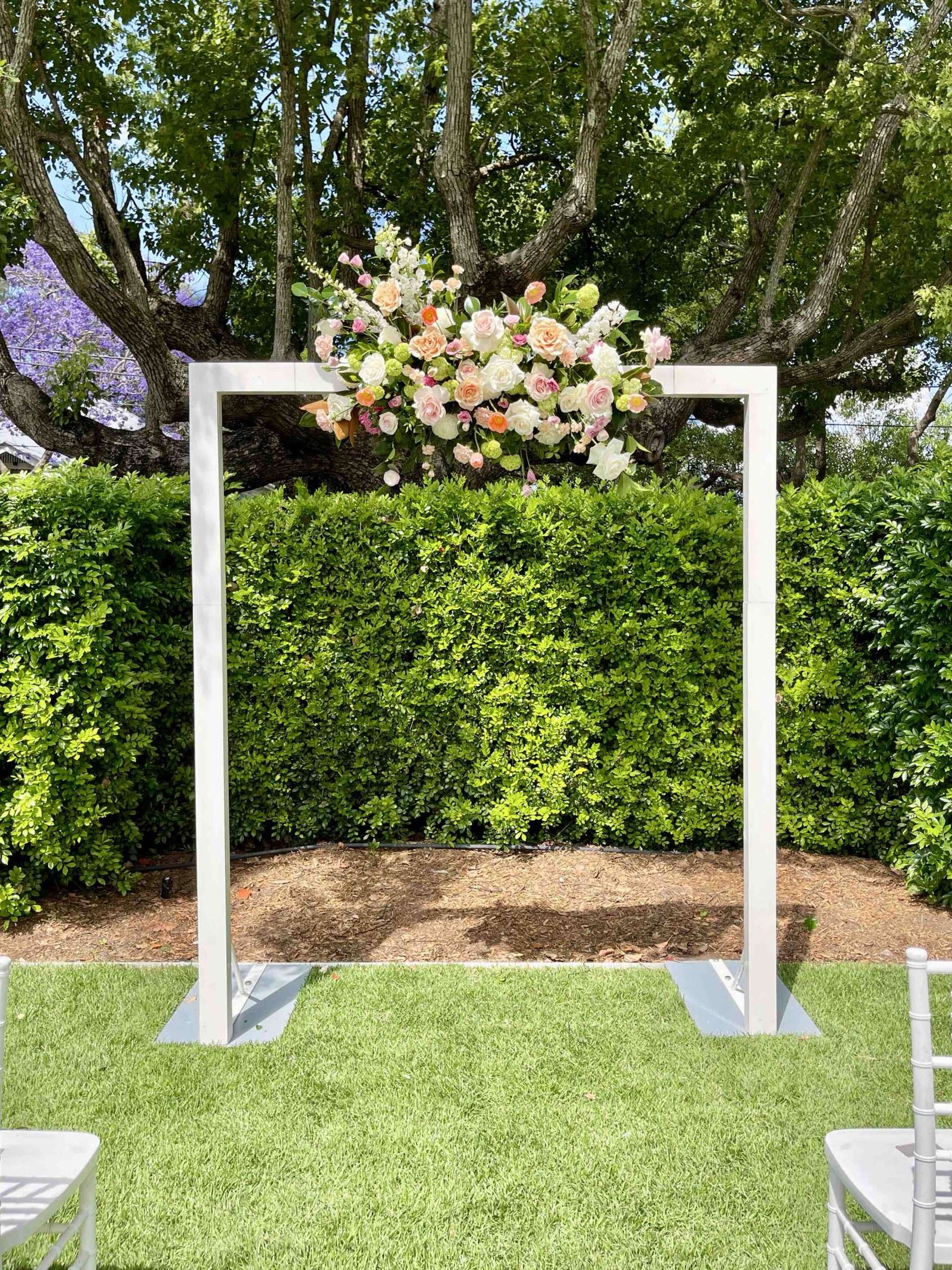 White Square Wedding Arbour photo 3