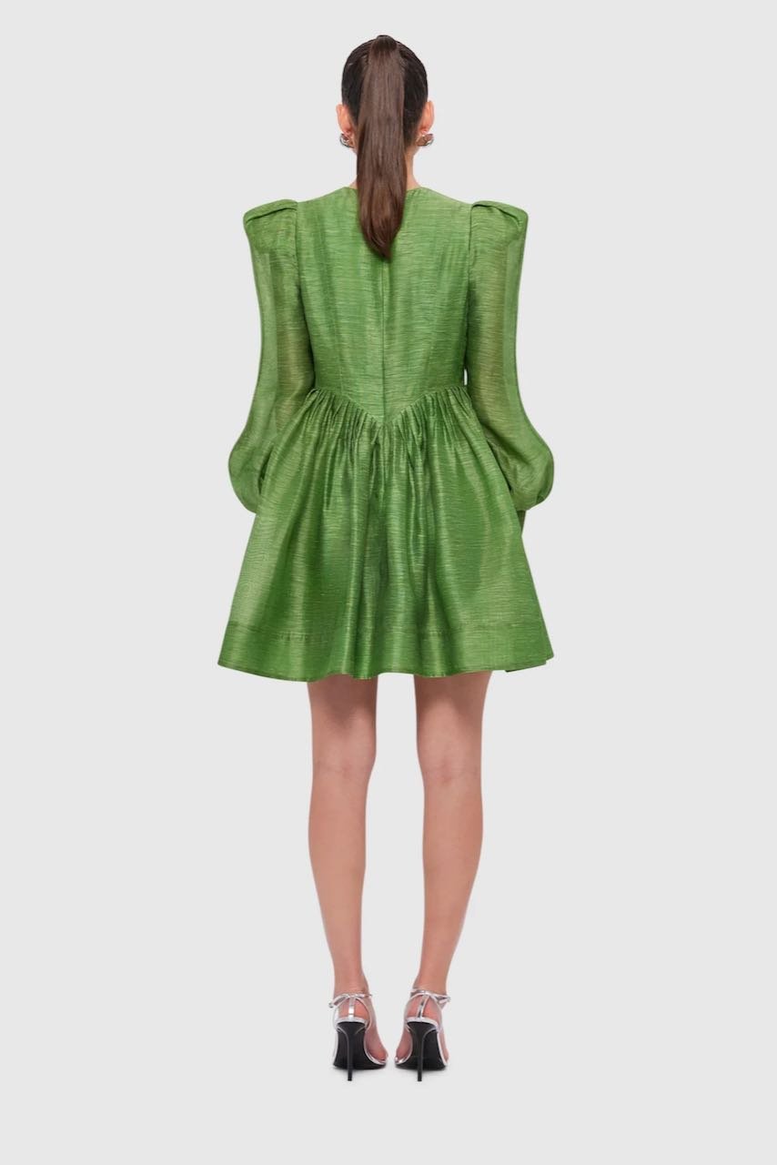 LEO LIN ELENA STRUCTURED SHOULDER MINI DRESS - TROPICAL photo 5