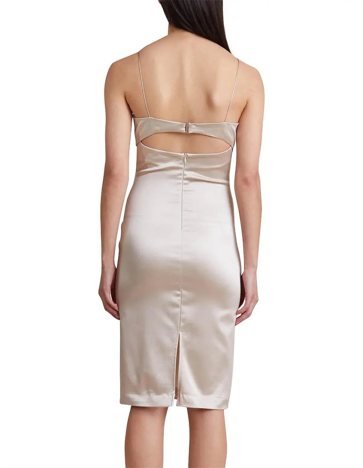 Bec & Bridge Champagne Heathers Midi Dress Beige Size 4 / AU 8 photo 3