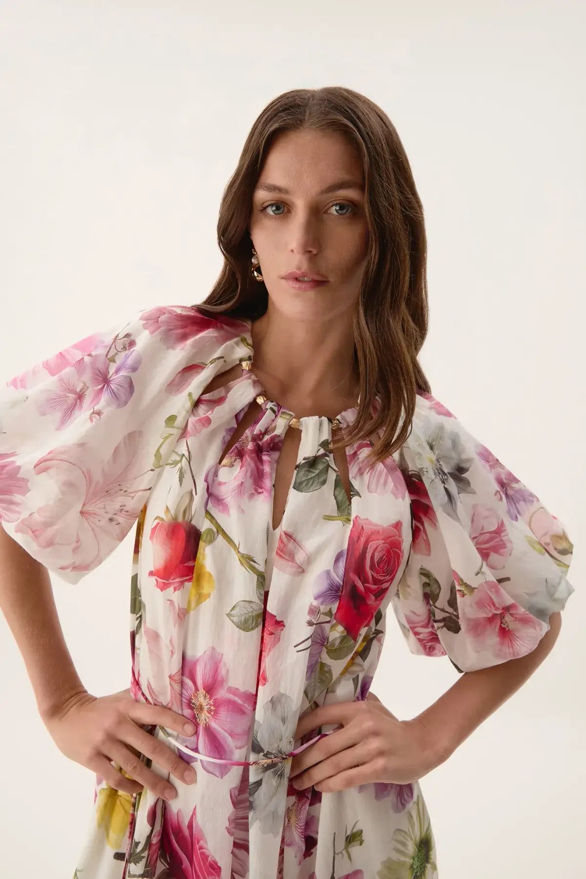 Aje Fleur Midi Dress in Collage Floral Size AU 14 photo 5