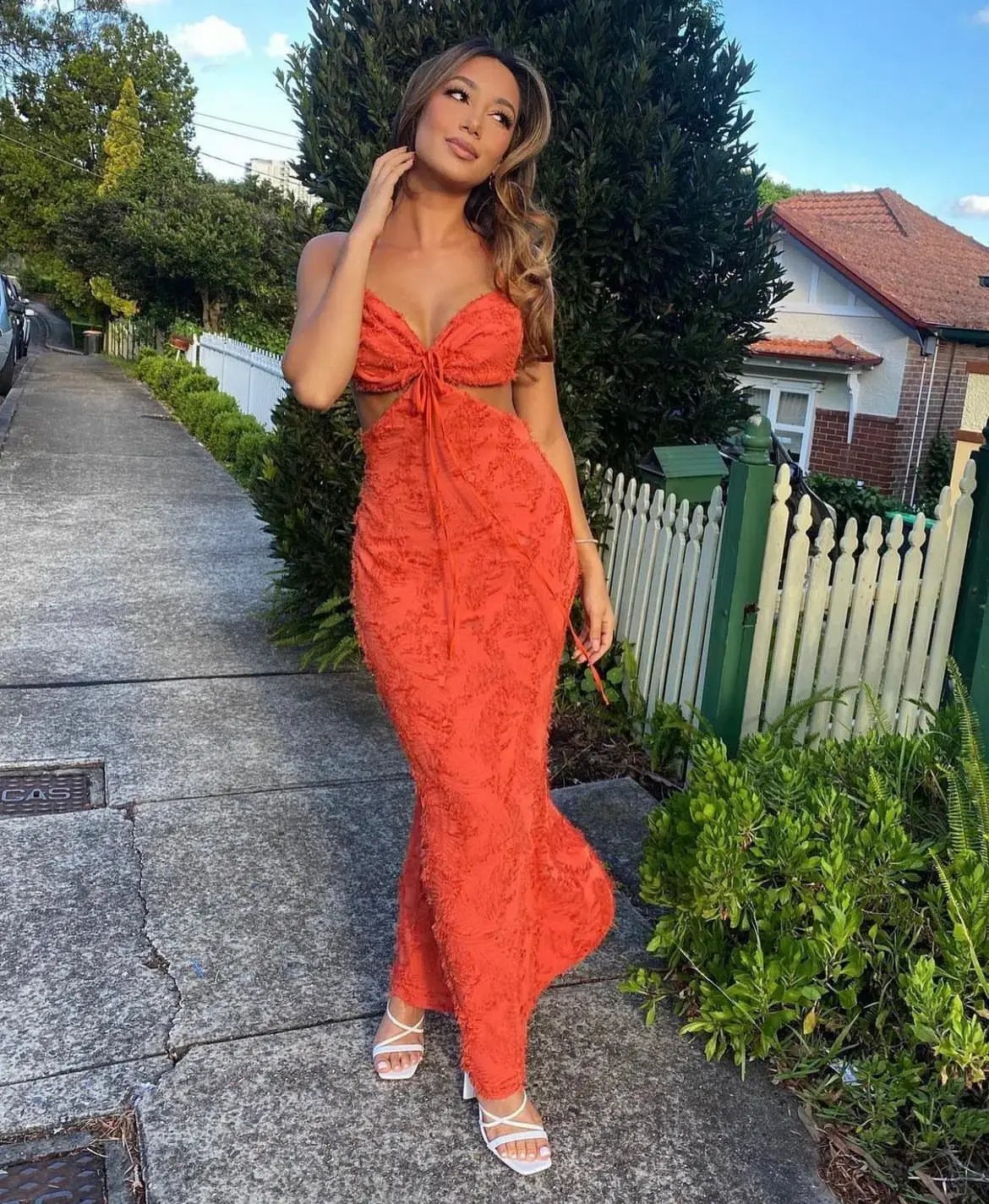 Arcina Ori Kara Dress Burnt Orange Size Small / AU 8 photo 4