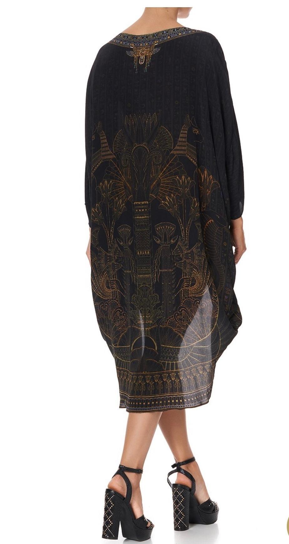Camilla King Cobra scoop back dress black size 16 photo 7