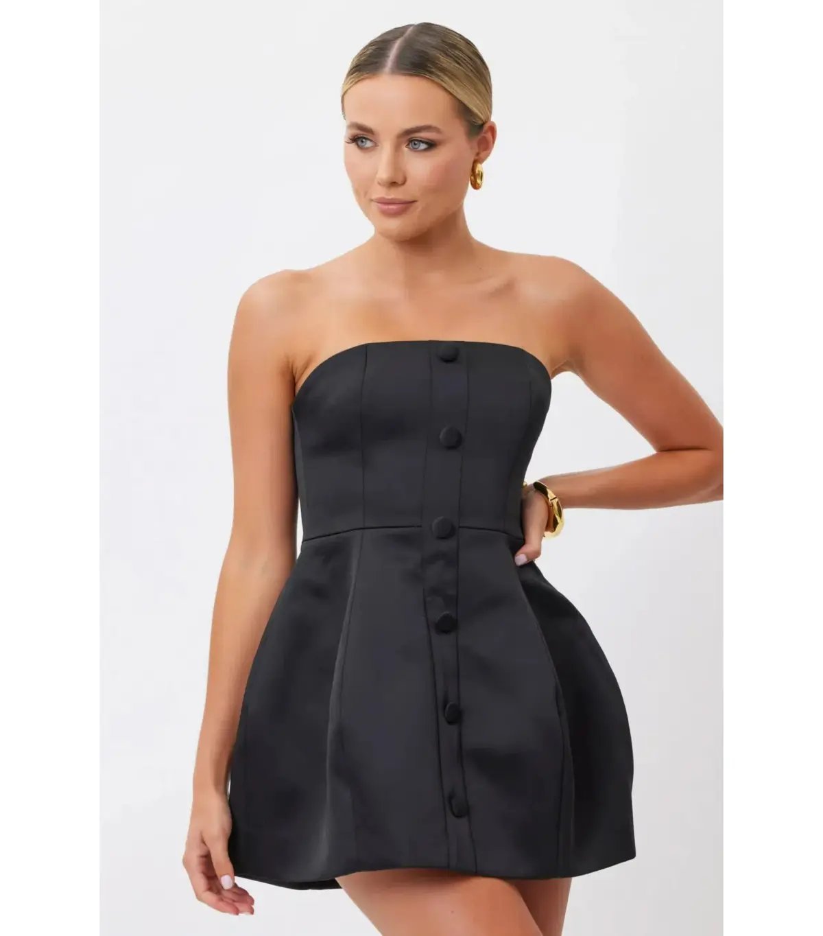 Bianca & Bridgett Elysse Mini Dress in Black Size M / AU 10 photo 2