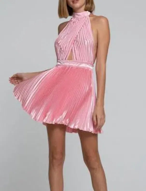 L'idee Renaissance Mini Dress Pink Size 10 photo 2