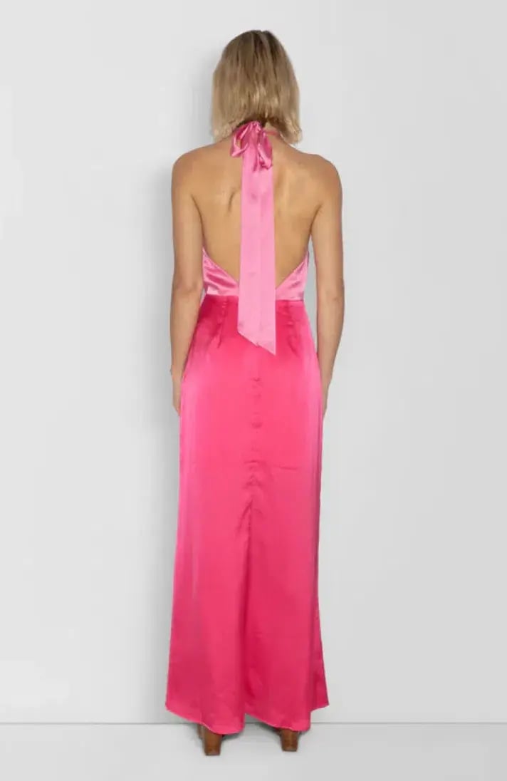 The Wolf Gang Oahu Slip Dress - Hot Pink - XS photo 3