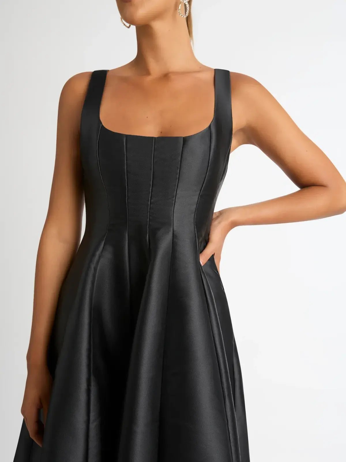 Sheike Karolina Midi Dress Black Size 12 photo 2