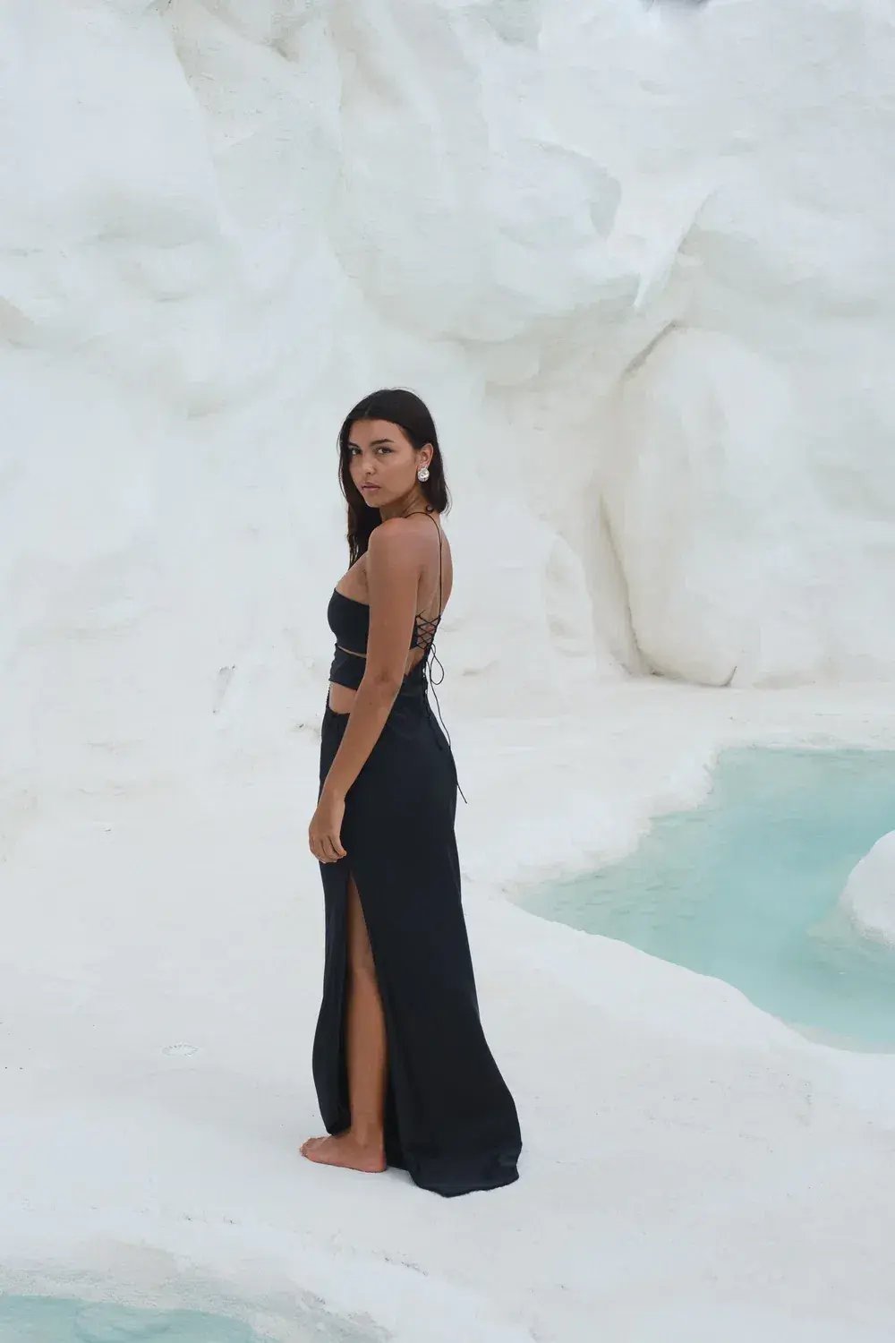 HNTR The Label Timothy Gown in Onyx Size M / AU 10 photo 2