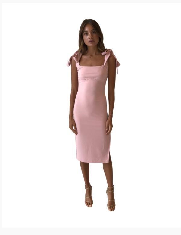 By Nicola Sweetest Thing Pink Dress Size 10 photo 2