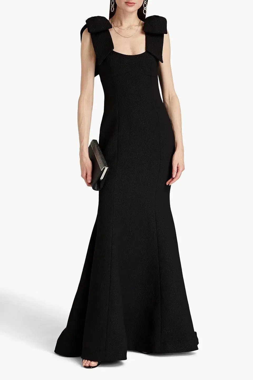 Rebecca Vallance Martini Bow Gown Black Size 10 photo 2