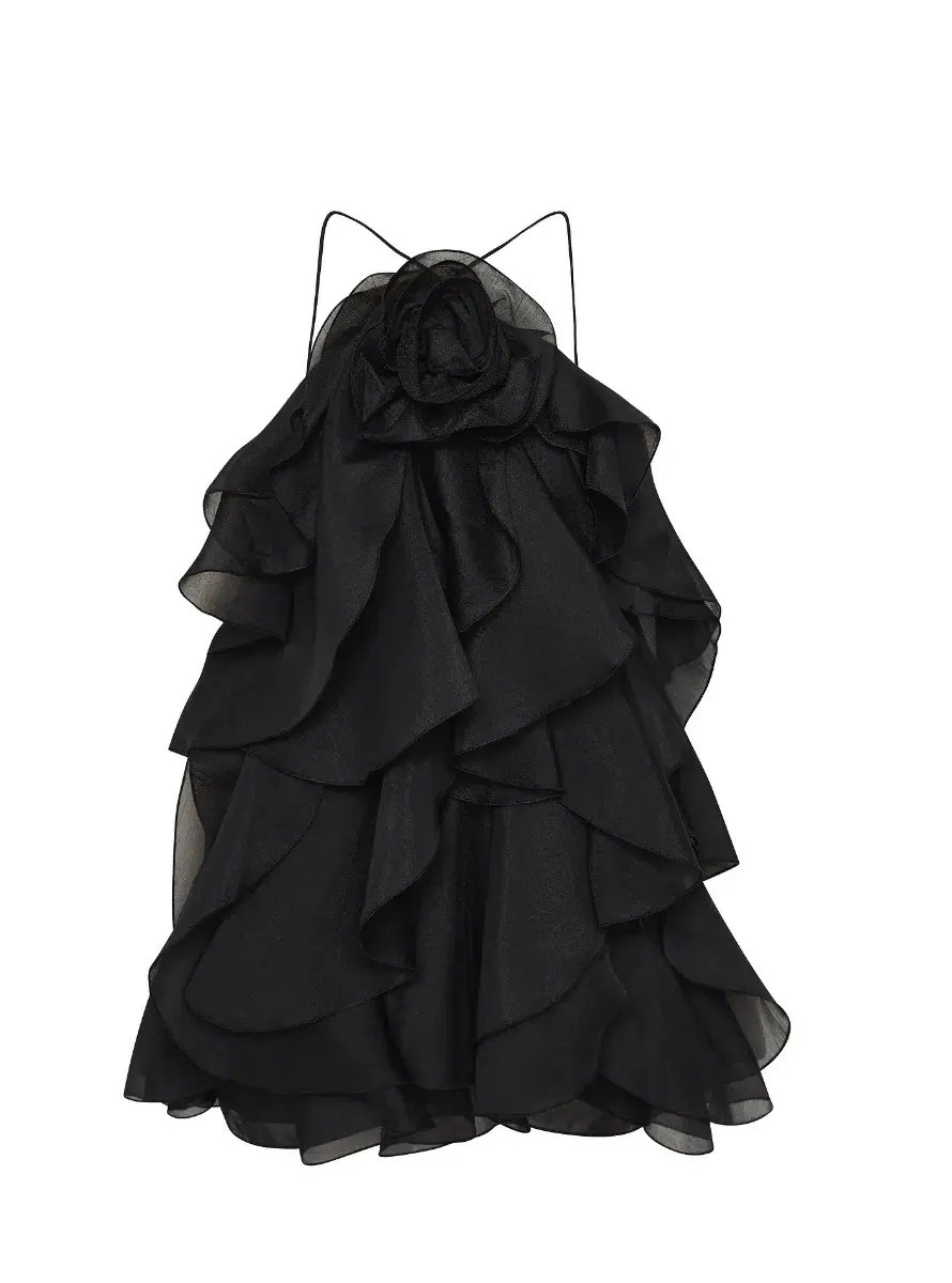 Aje Pandorea Mini Dress Black Size 8 photo 5
