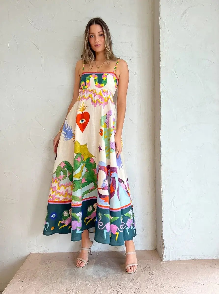 Alemais Sunseeker Dress Multi Size AU 10 photo 2