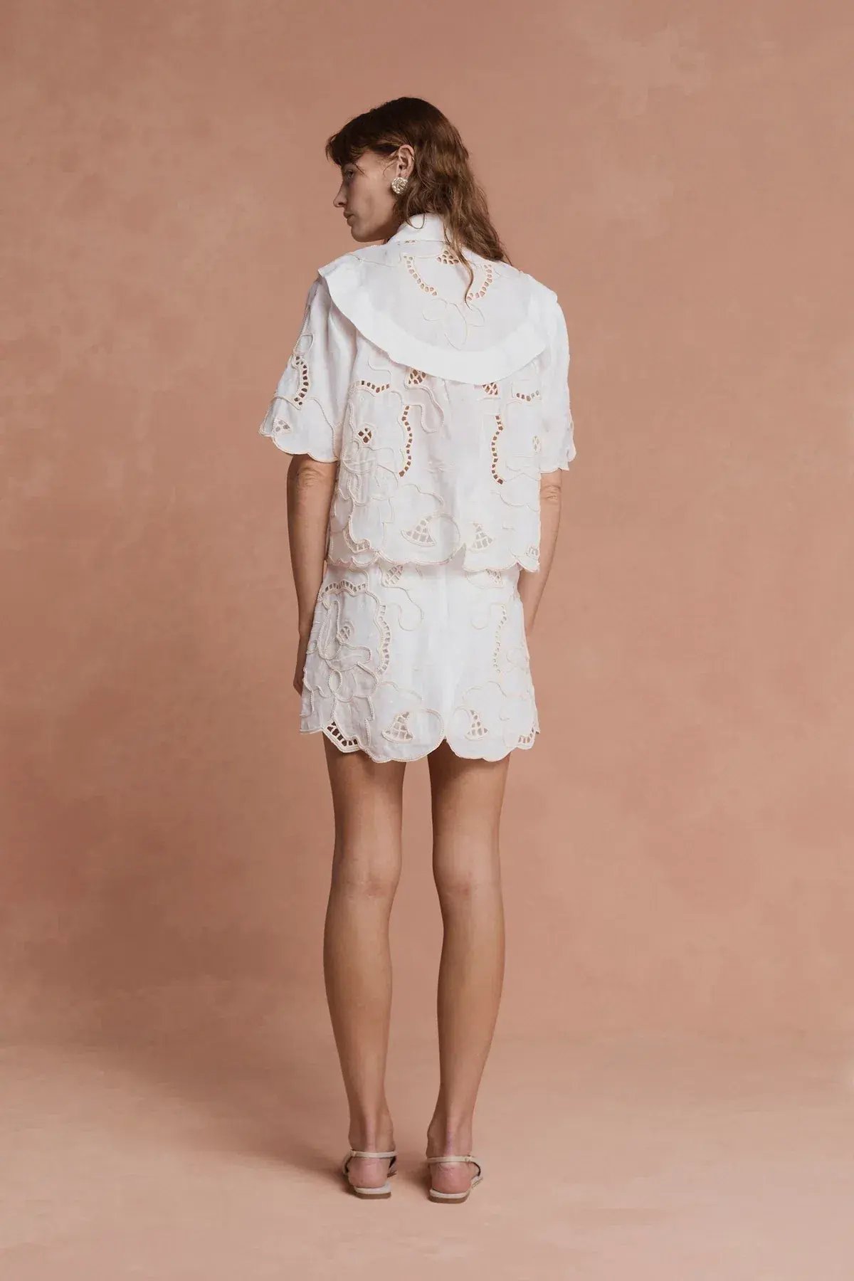 Lovaan Milicent Top White Size 8 photo 2