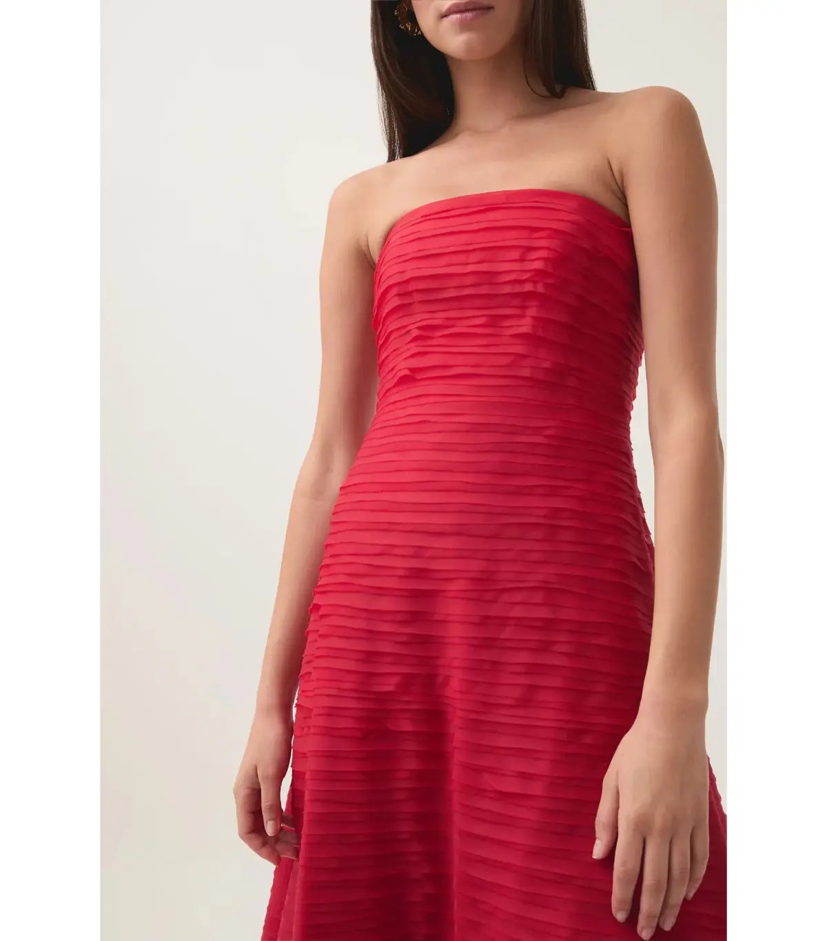 Aje Soundscape Maxi Dress Scarlet Red Size AU 10 photo 2