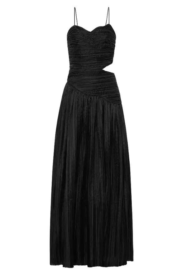 Aje Laurier Wave Maxi Dress in Black Size 8 / S photo 4