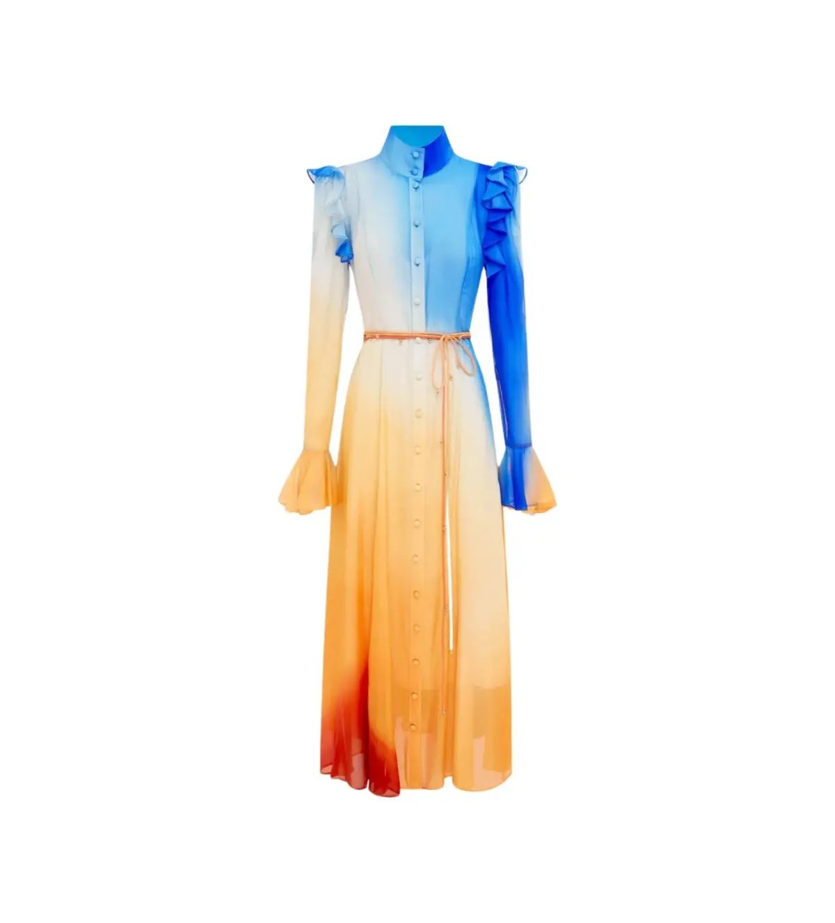 Leo Lin Multicolour Katrina Butterfly Sleeve Midi Dress – Enigma Size AU 10 photo 4
