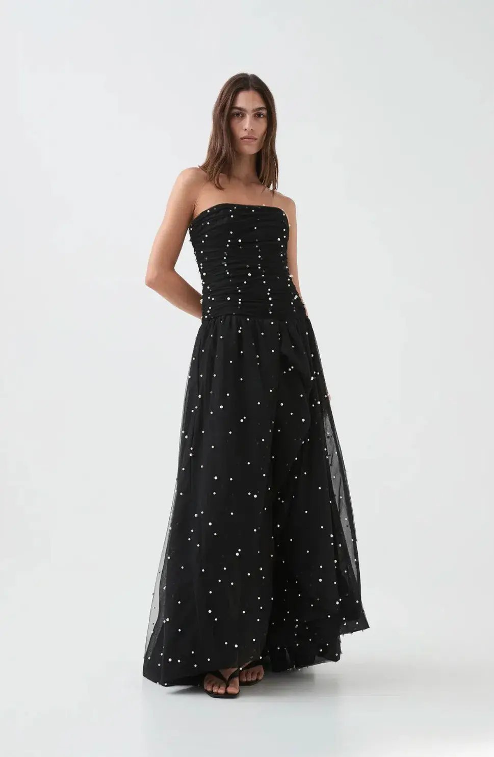 Aje Juniper Gown Black Size 12 photo 3