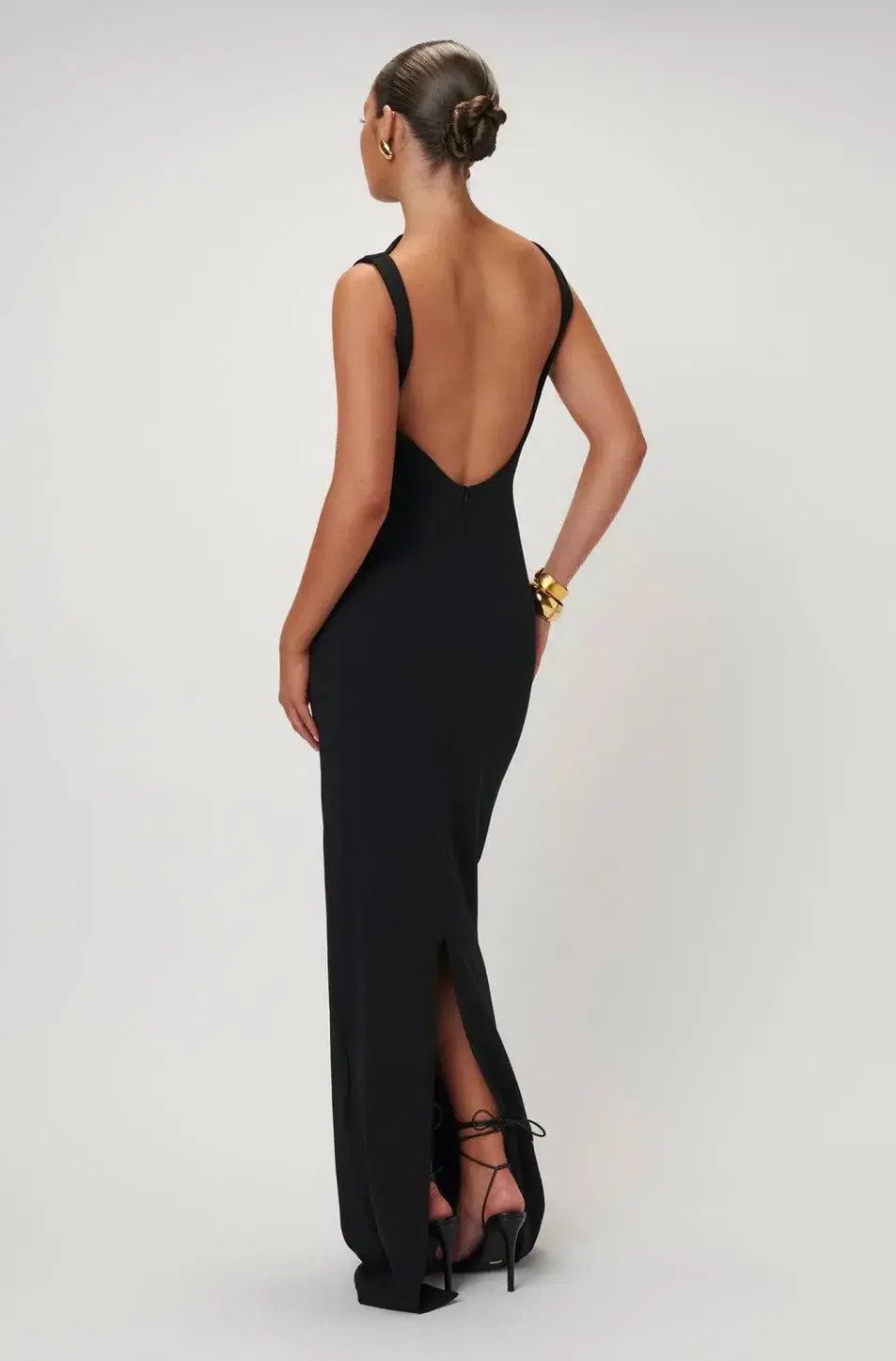 Effie Kats Verona Gown Black Size 6 photo 3