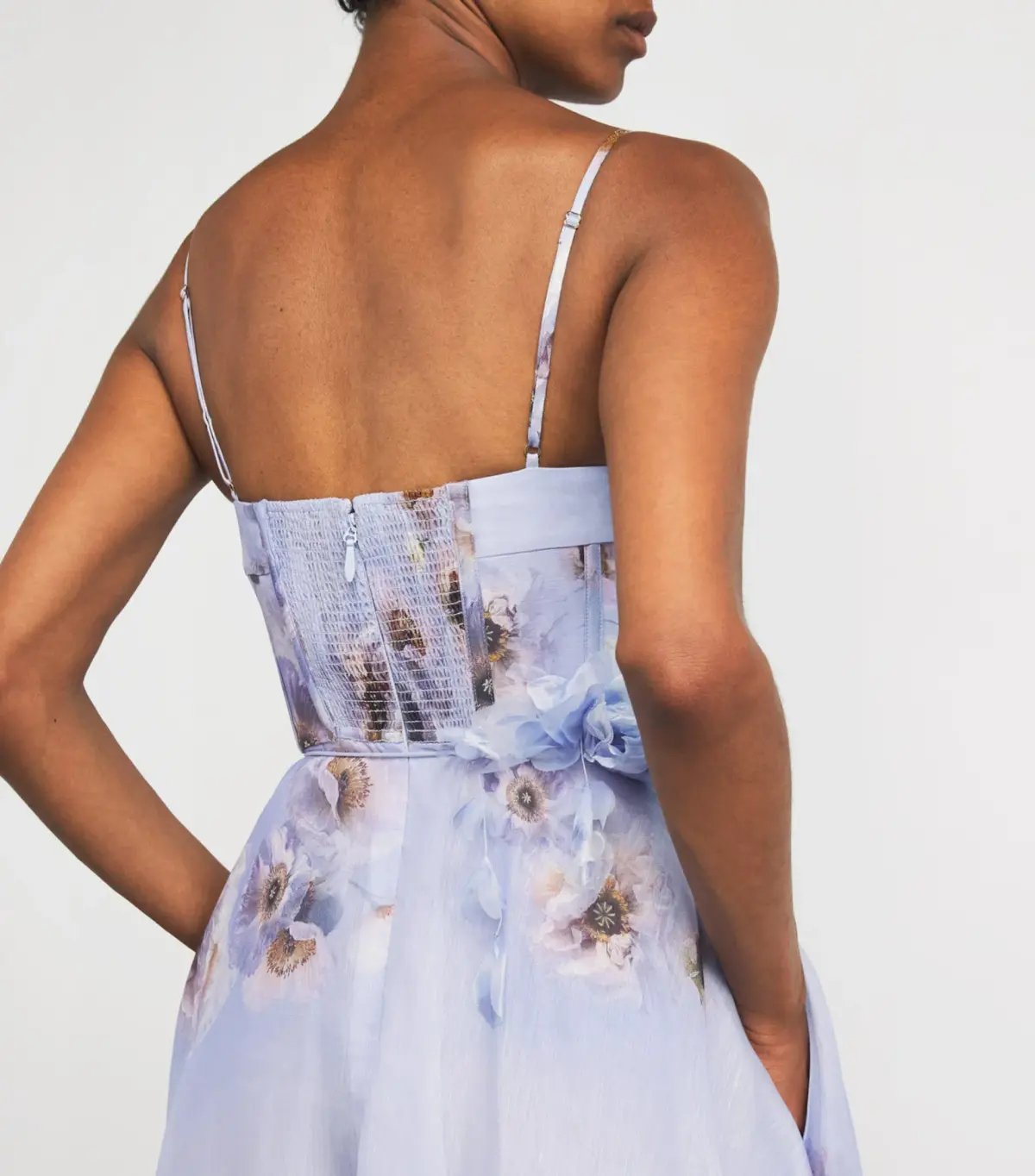 Zimmermann Hypnotic Picnic Midi Dress in Lilac Poppy Size 0 / AU 8 photo 3