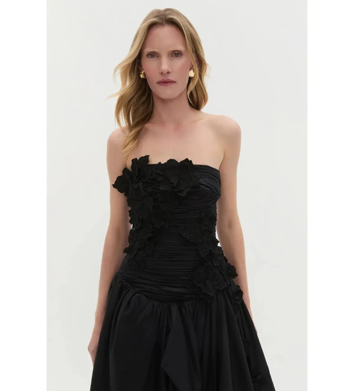 Aje Splendour Flower Gown Black Size AU 8 photo 4