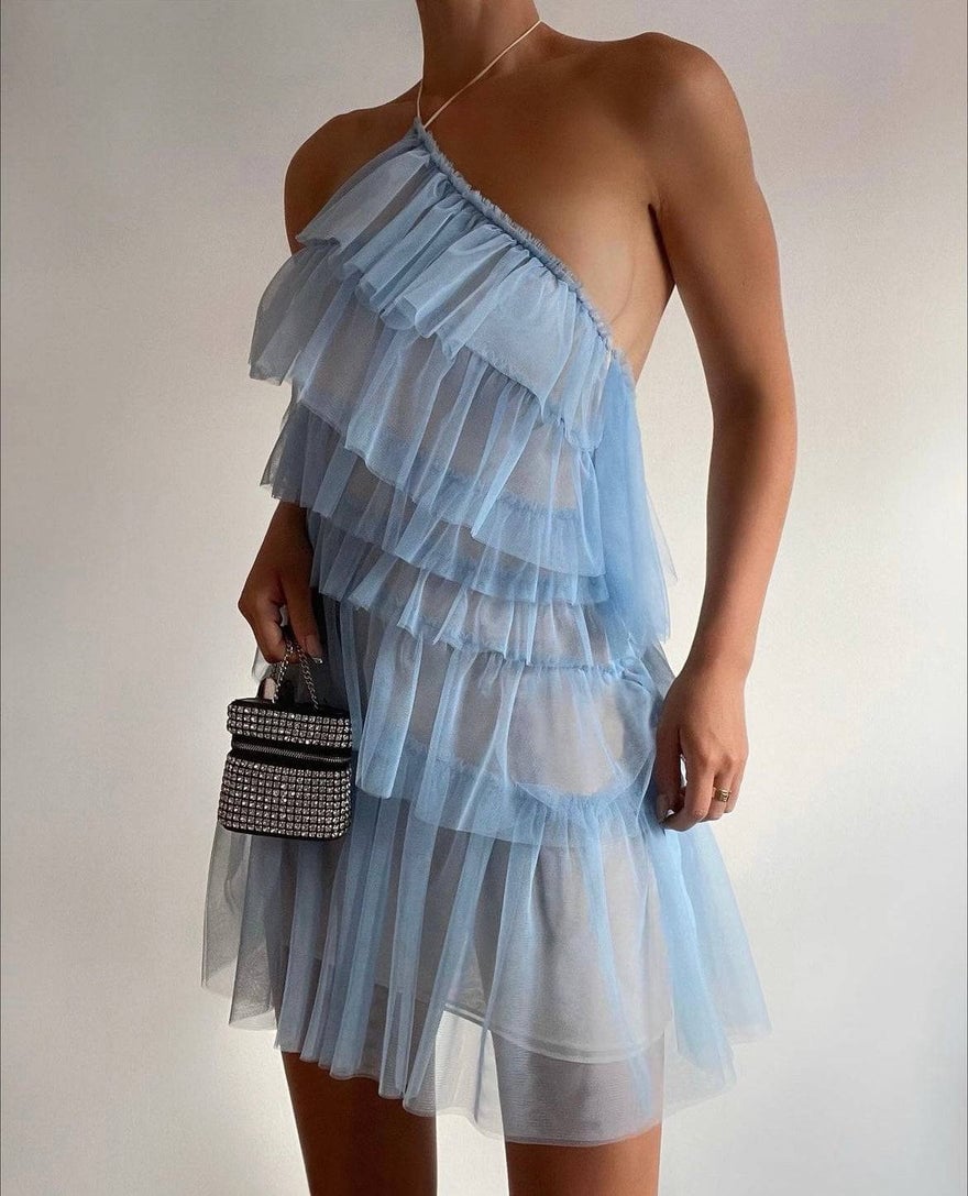The Bar Lou Dress in Azure photo 3