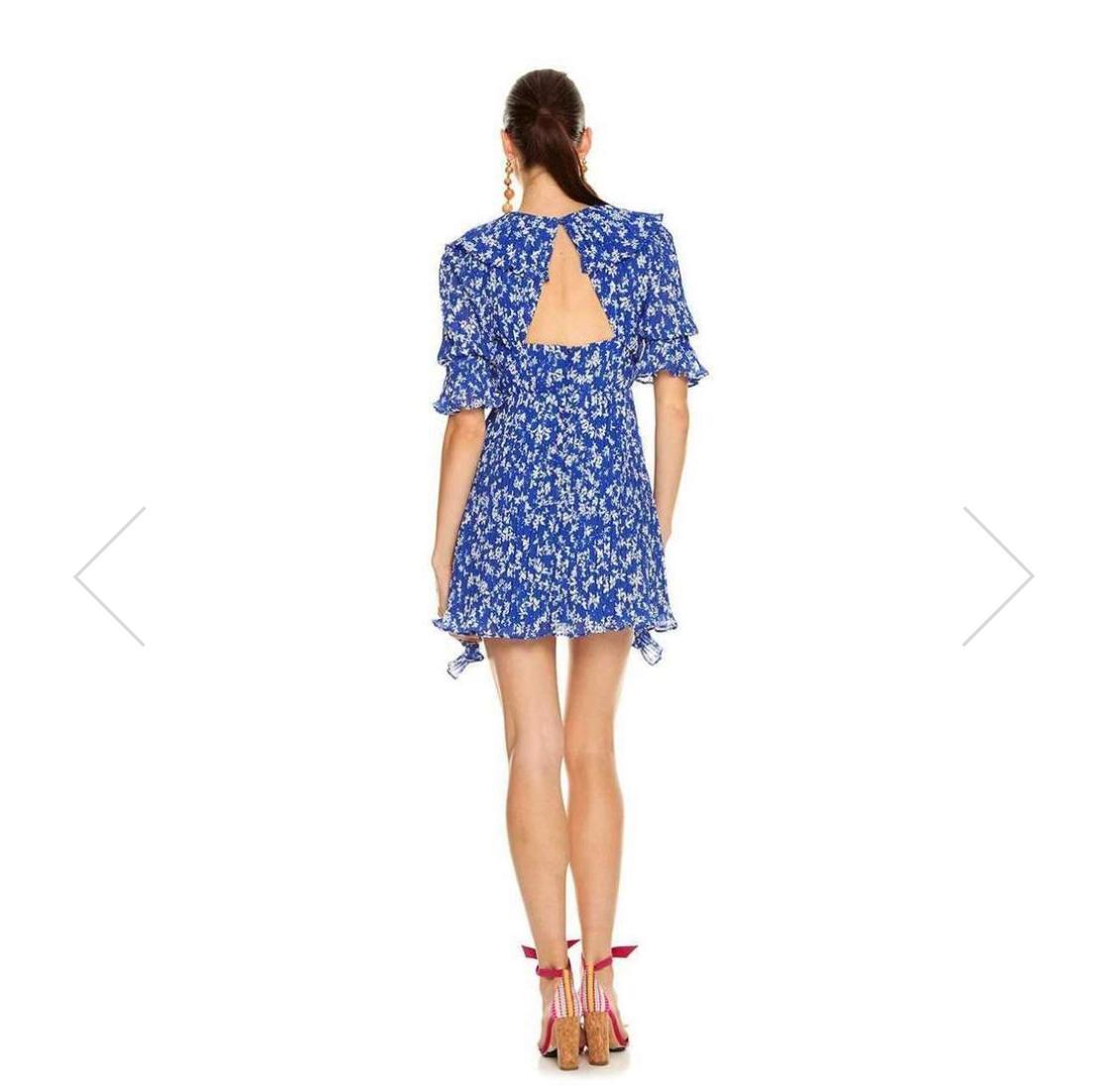 Talulah Mediterranean minx mini dress blue size 8 photo 2