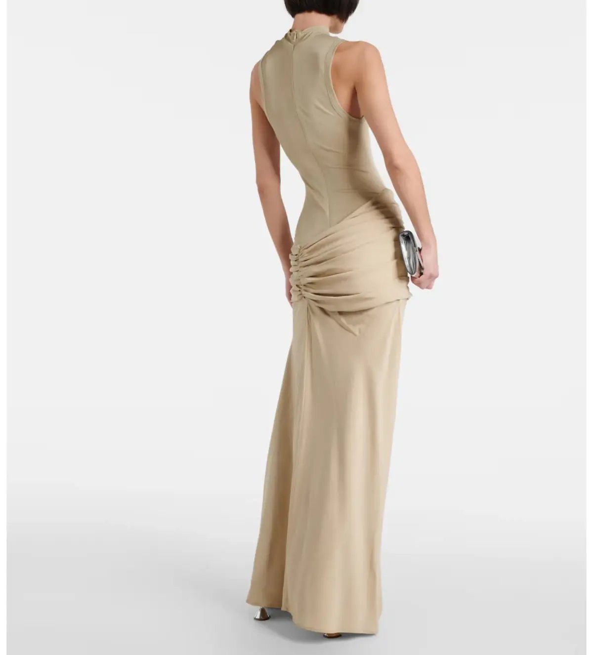 Christopher Esber  Fushion Ruched Gown Stone Size AU 6 photo 2
