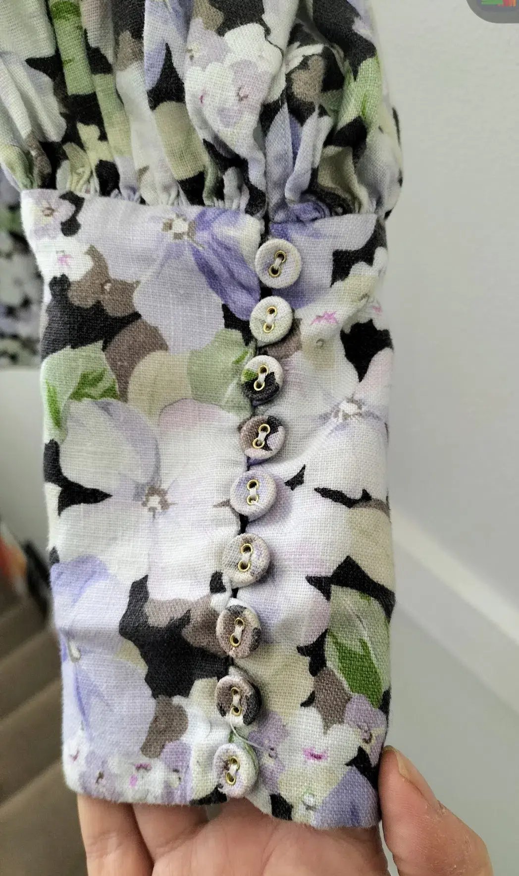 Zimmermann Ninety Six Shirt Dress Pansy prints Size 0 AU8 US 4 IT 40 FR 36 photo 11