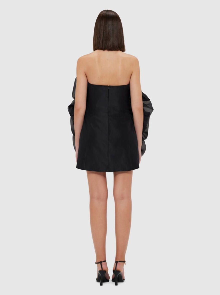 Leo Lin Rose Mini Dress Ebony photo 3