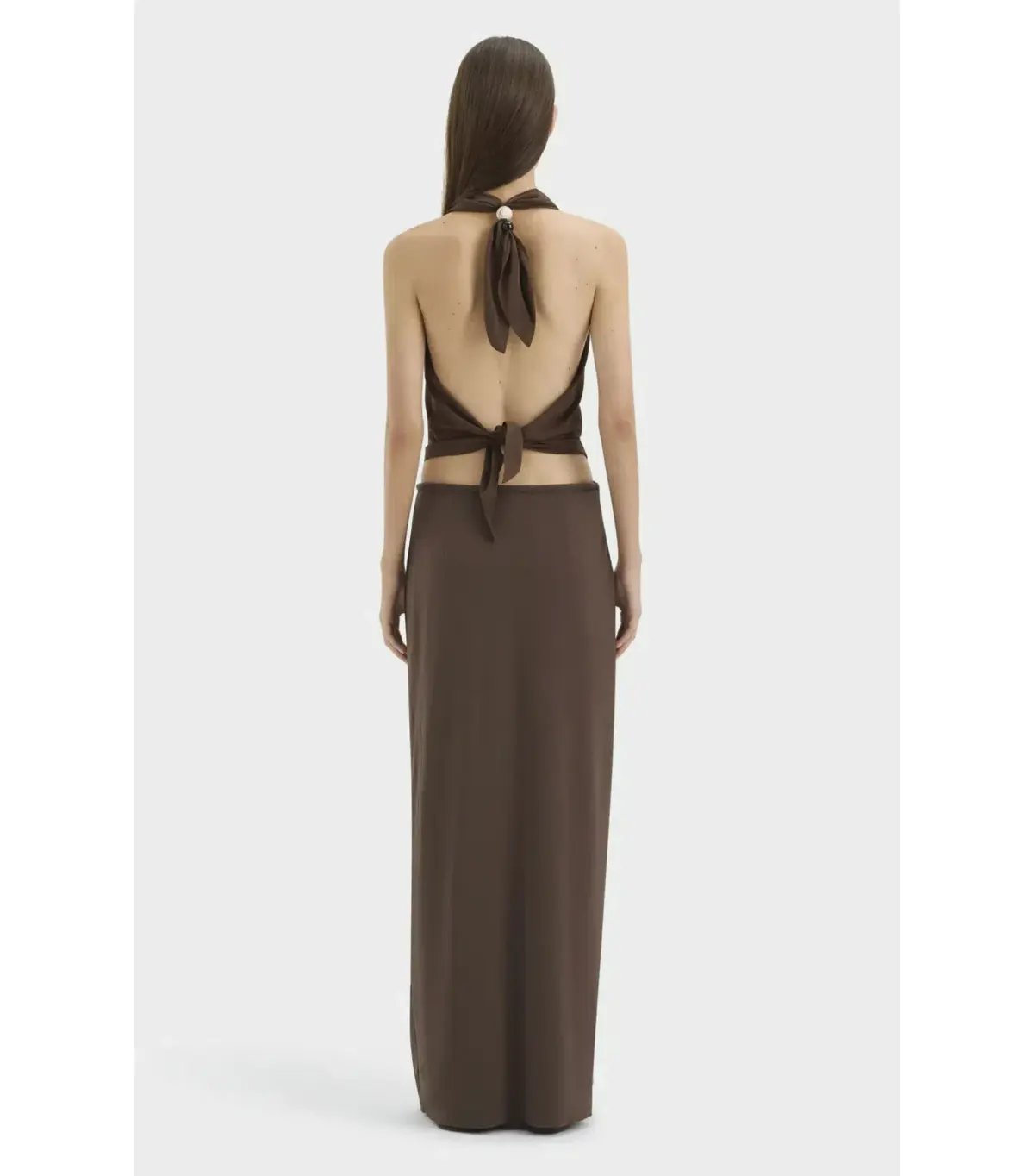 Sir the Label Rioja Halter Scarf Top and Mattheo Midi Skirt Brown Size 0 / AU 6 photo 2