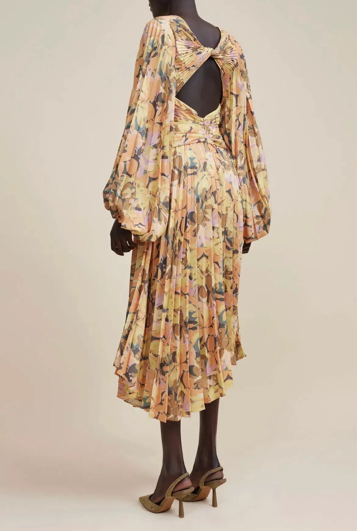 Acler Palms Midi Dress Kaleidoscope Floral Size 8 photo 4