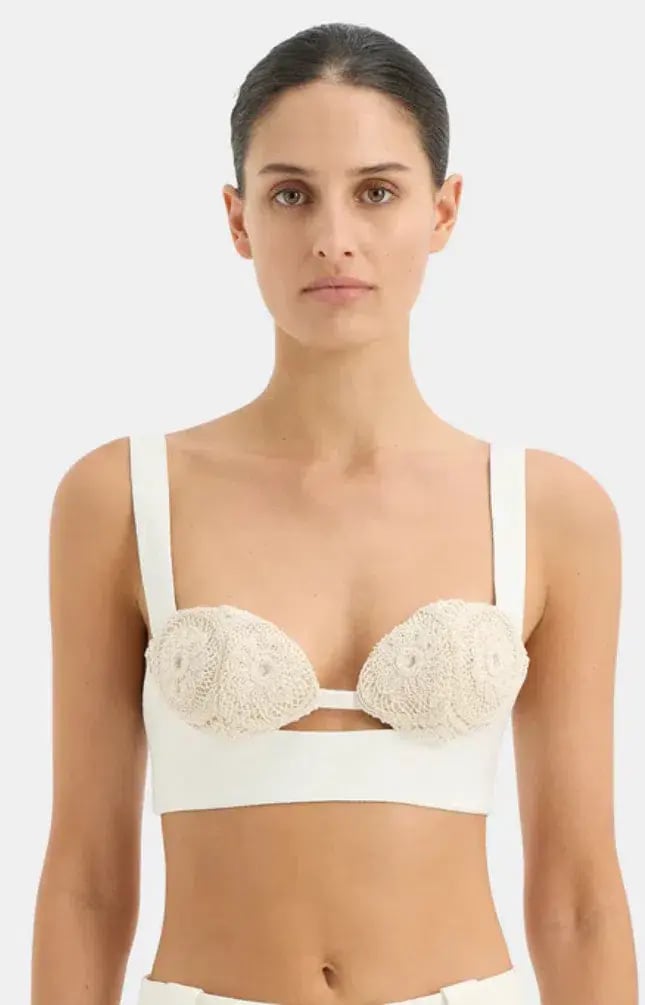 Sir The Label Atacama Bralette Size 2 & Midi Skirt Size 1 Set Natural photo 5