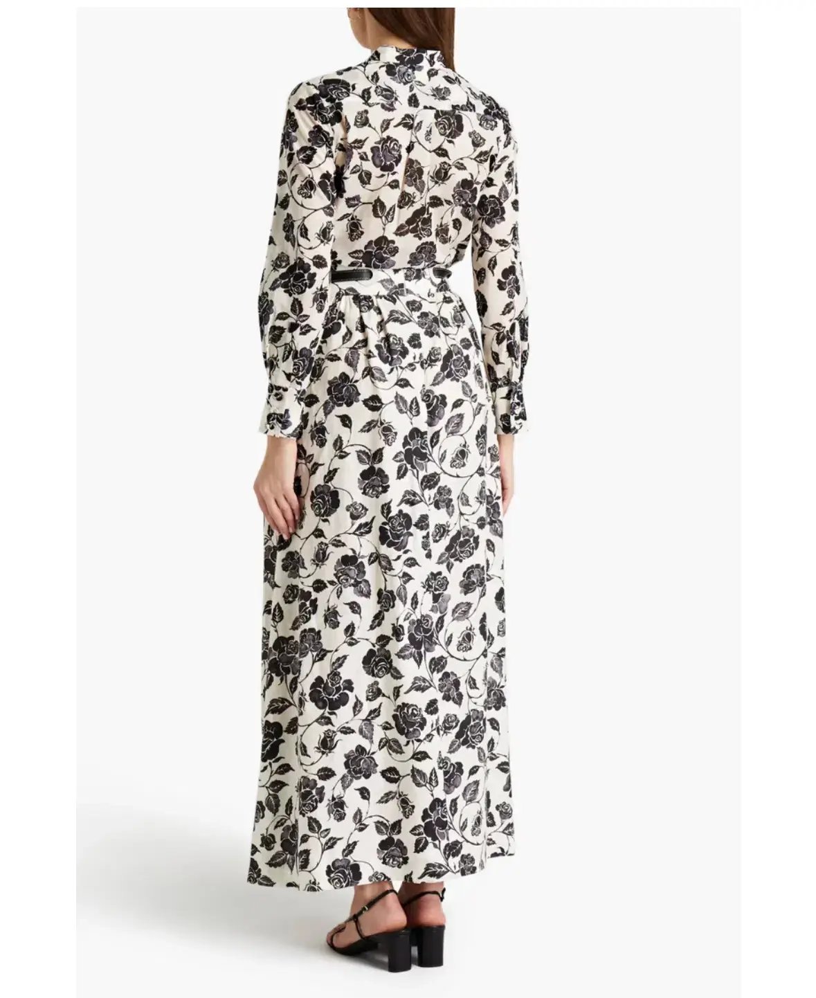 Zimmerman Slub Floral-print Linen-canvas Maxi Skirt Size AU 8 photo 2