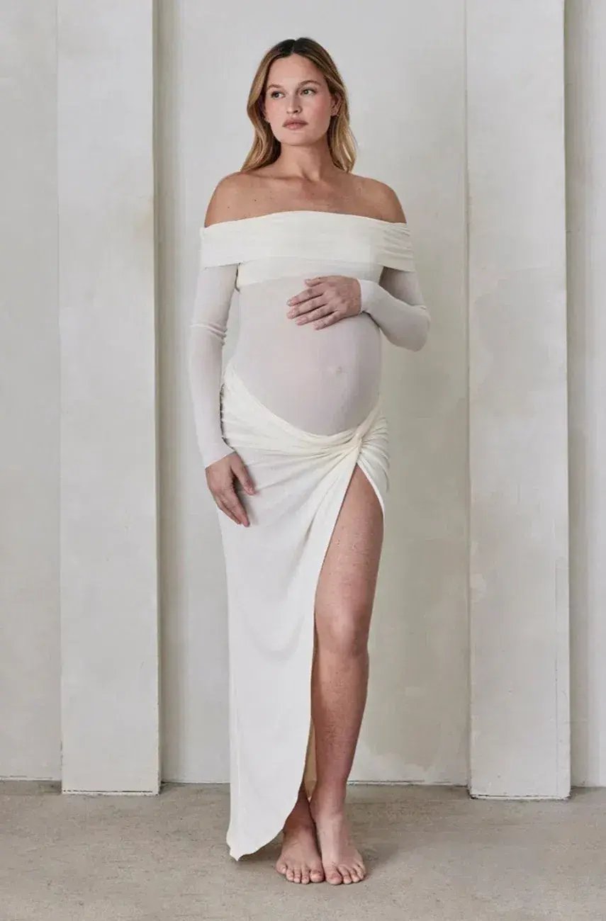 Bumpsuit Maternity Set White Size S/Au 8 photo 2
