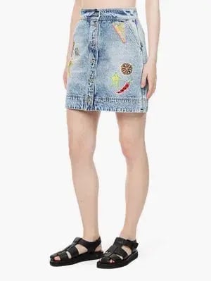 Alemais Jackpot Denim Jacket Size AU 8 and Mini Skirt Size AU 10 Blue photo 14