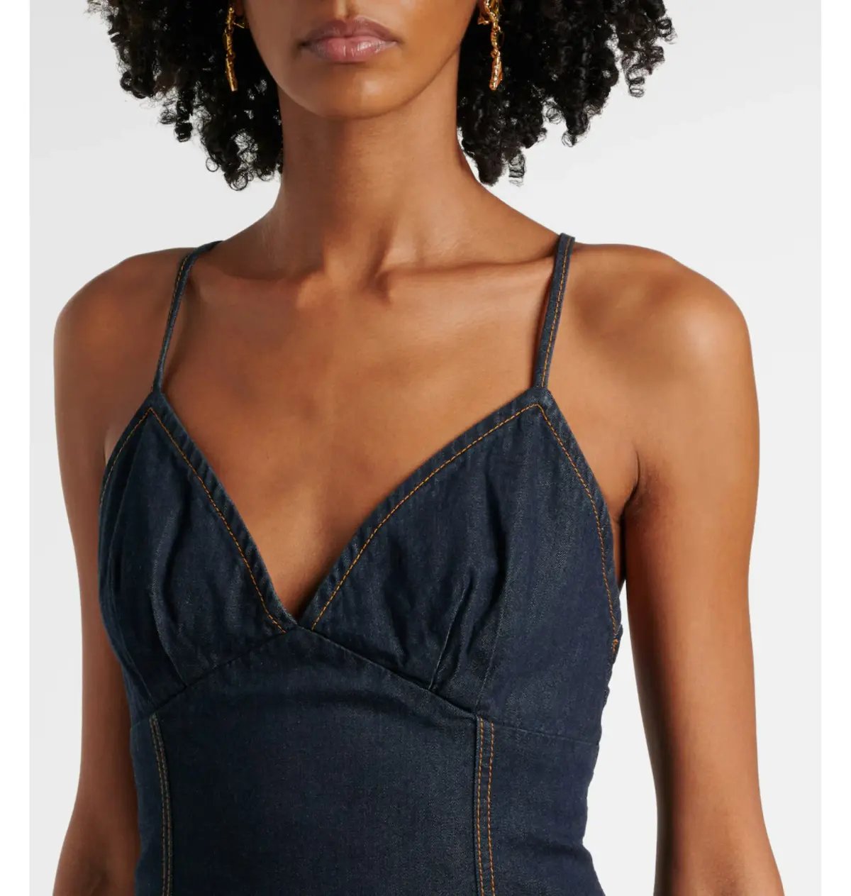 Zimmermann Crush Denim Mini Dress Night Sky Size 0 / AU 8 photo 3