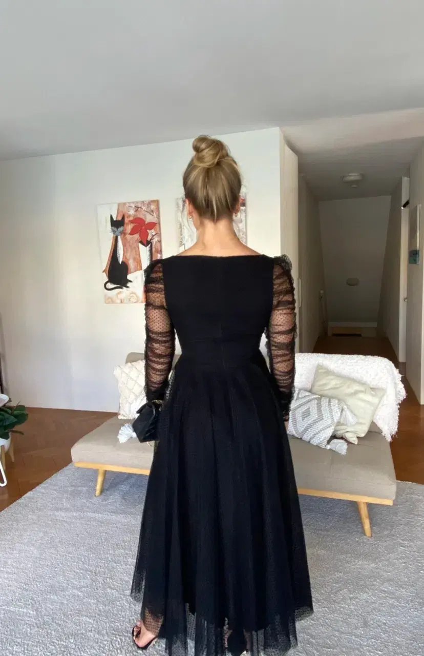 Zimmermann Espionage Ballet Tulle Midi Dress Black Size 1 / AU 10 photo 2