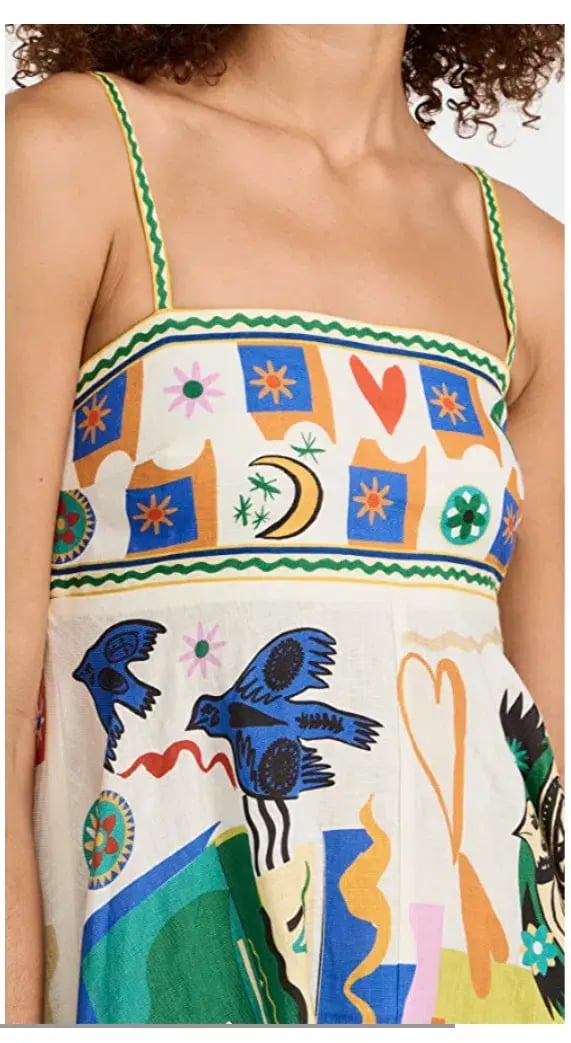 Alemais Soleil Midi Sundress in Ivory Size 10 photo 4