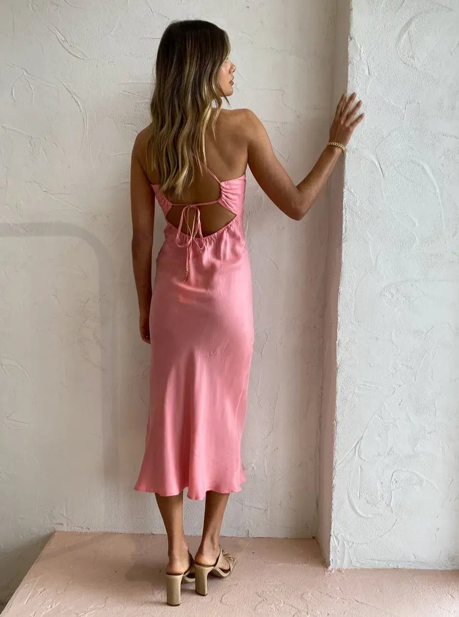 Suboo Georgia Slip Dress in Pink Size L / AU 12 photo 5