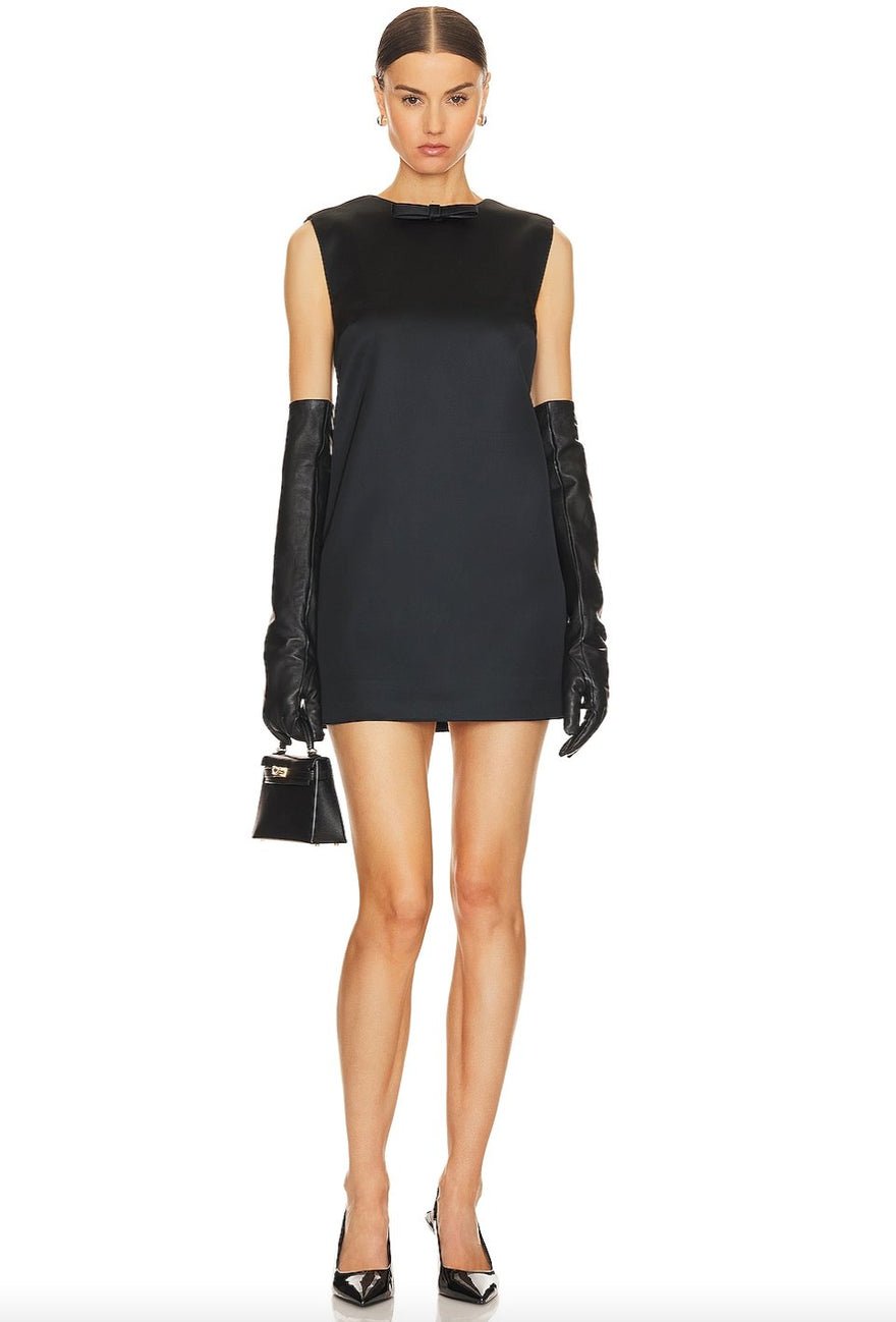 Helsa Studio Heavy Satin Mini Dress photo 2