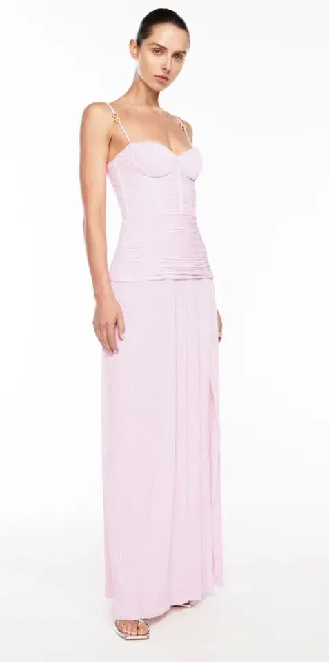 Manning Cartell Double Time Pleat Maxi Dress Hydrangea Size 6 photo 2