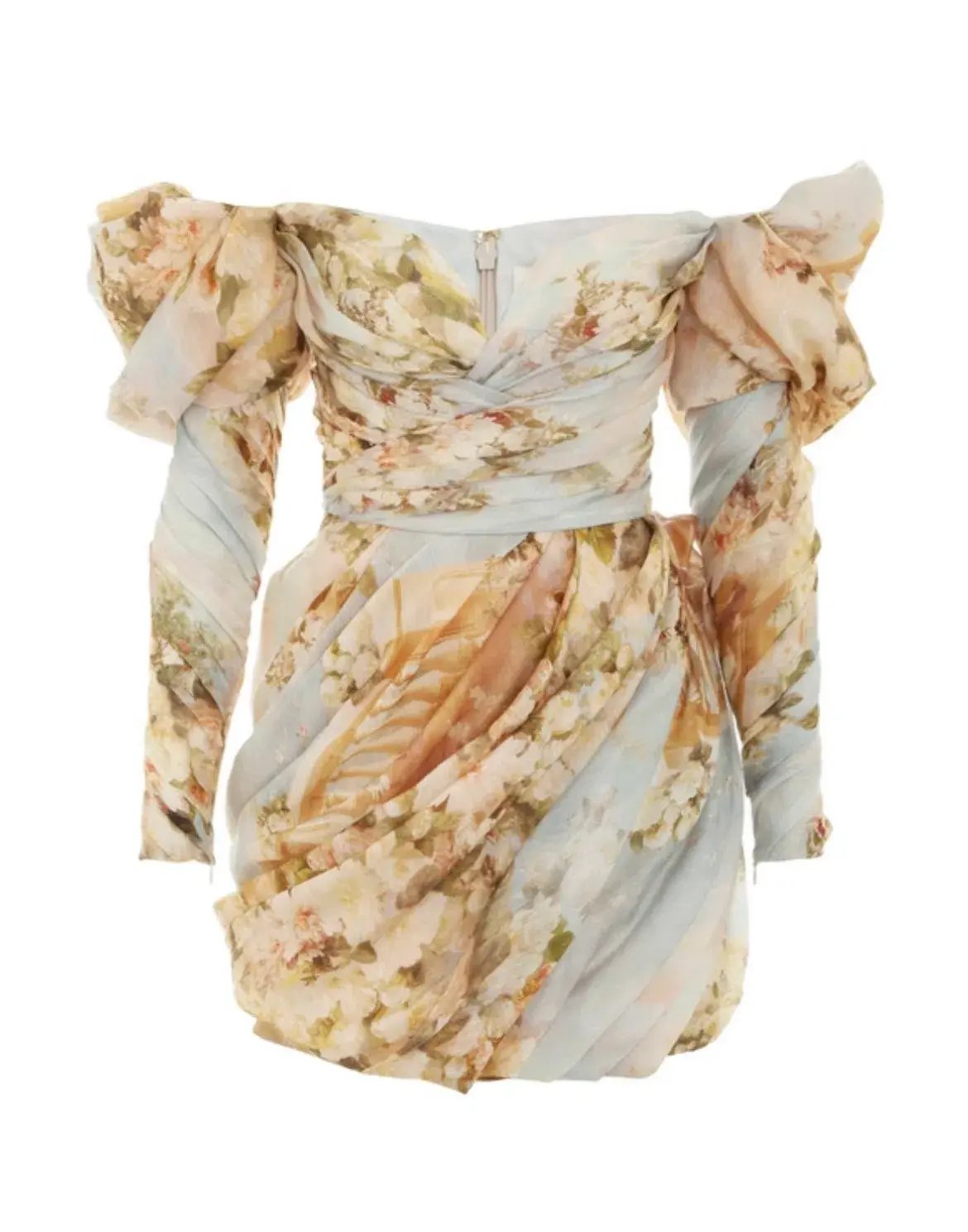 Zimmermann Luminosity Drape Mini Dress Floral Size 0 / AU 8 photo 2