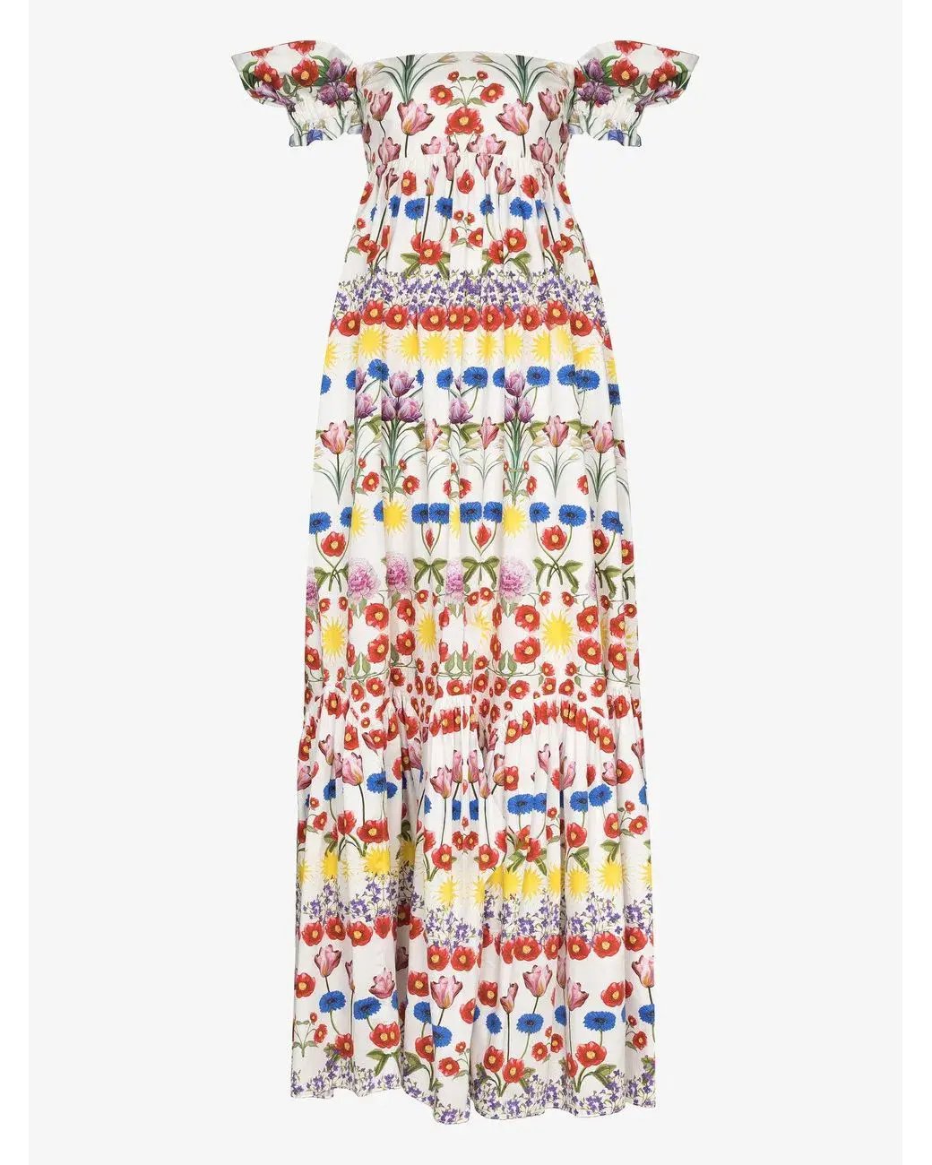 Borgo De Nor Antigone Dream On Cotton Maxi Dress Print Size 14 photo 6